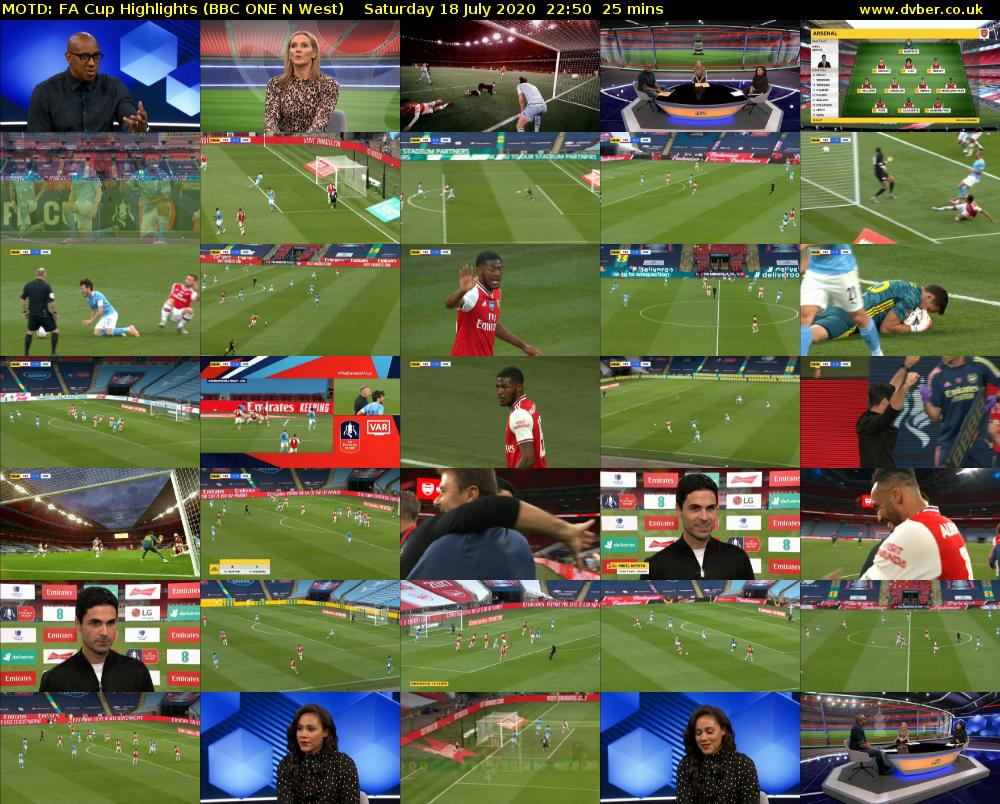 Motd Fa Cup Highlights Bbc One 2020 07 18 2250