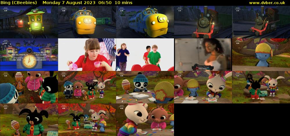 Bing Cbeebies 2023 08 07 0650