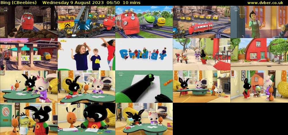 Bing Cbeebies 2023 08 09 0650