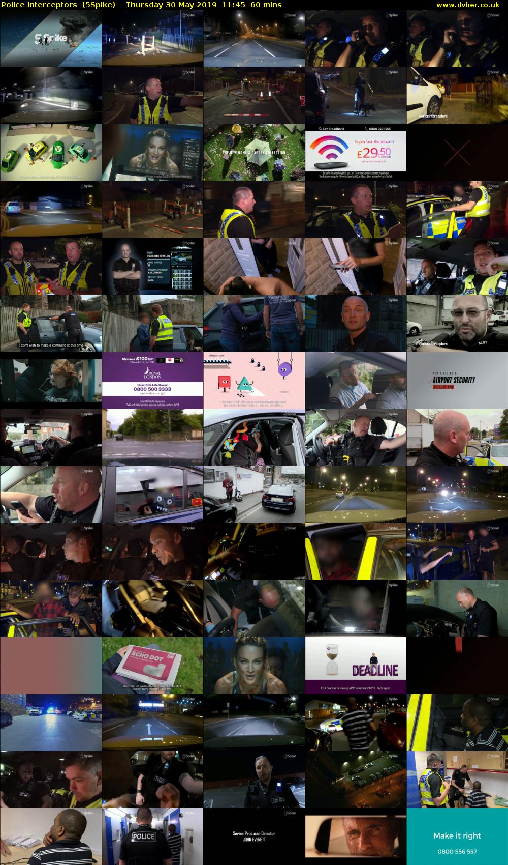 Police Interceptors  (5Spike) Thursday 30 May 2019 11:45 - 12:45