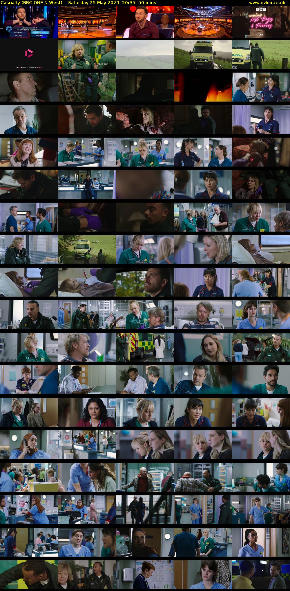 Casualty (BBC ONE N West) Saturday 25 May 2024 20:35 - 21:25