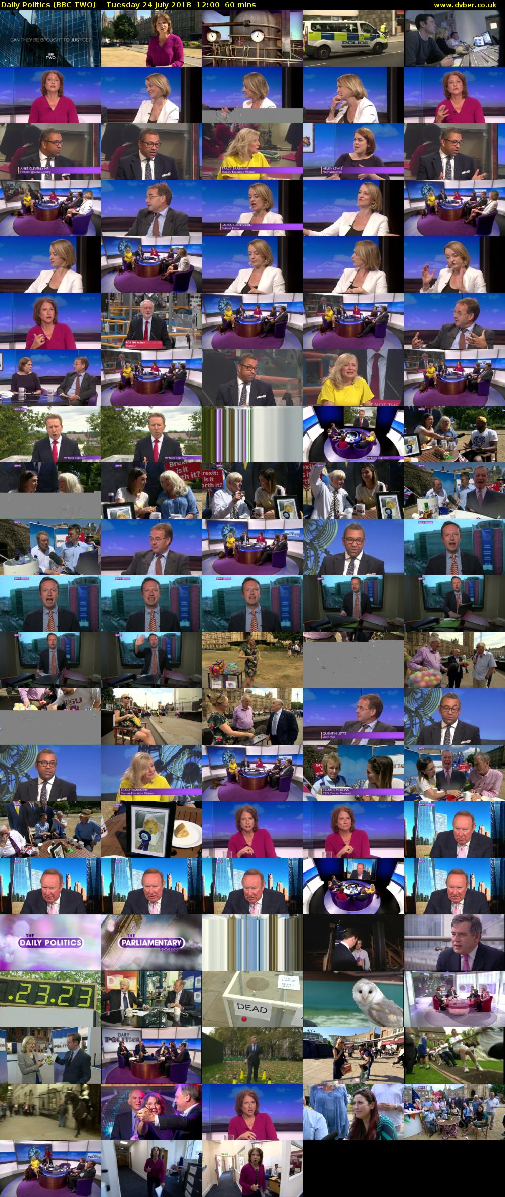 Daily Politics (BBC TWO) Tuesday 24 July 2018 12:00 - 13:00