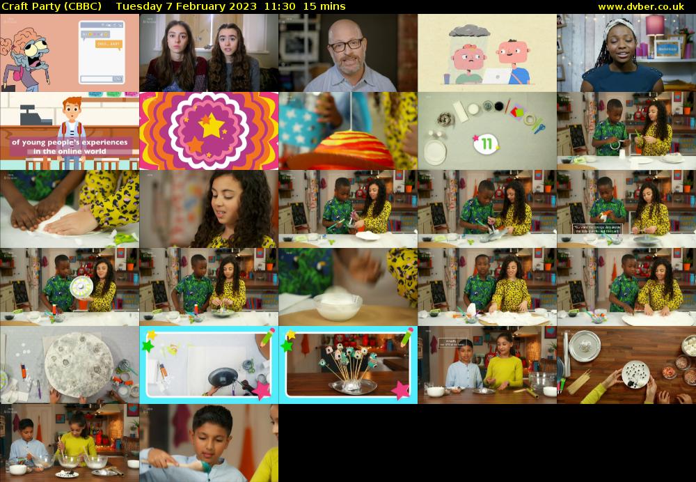 Craft Party Cbbc 2023 02 07 1130