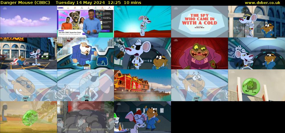 Danger Mouse (CBBC) Tuesday 14 May 2024 12:25 - 12:35