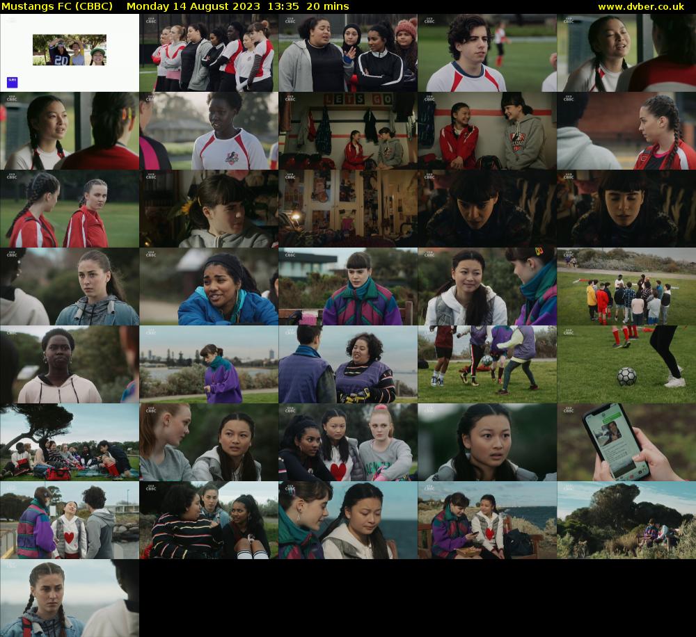 Mustangs FC (CBBC) Monday 14 August 2023 13:35 - 13:55