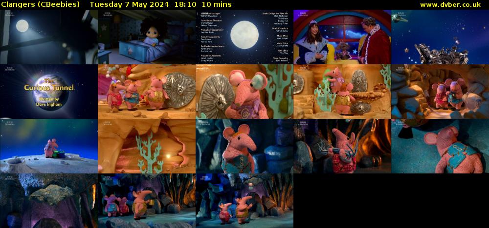 Clangers (CBeebies) Tuesday 7 May 2024 18:10 - 18:20