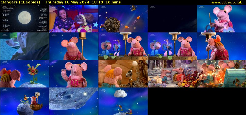 Clangers (CBeebies) Thursday 16 May 2024 18:10 - 18:20