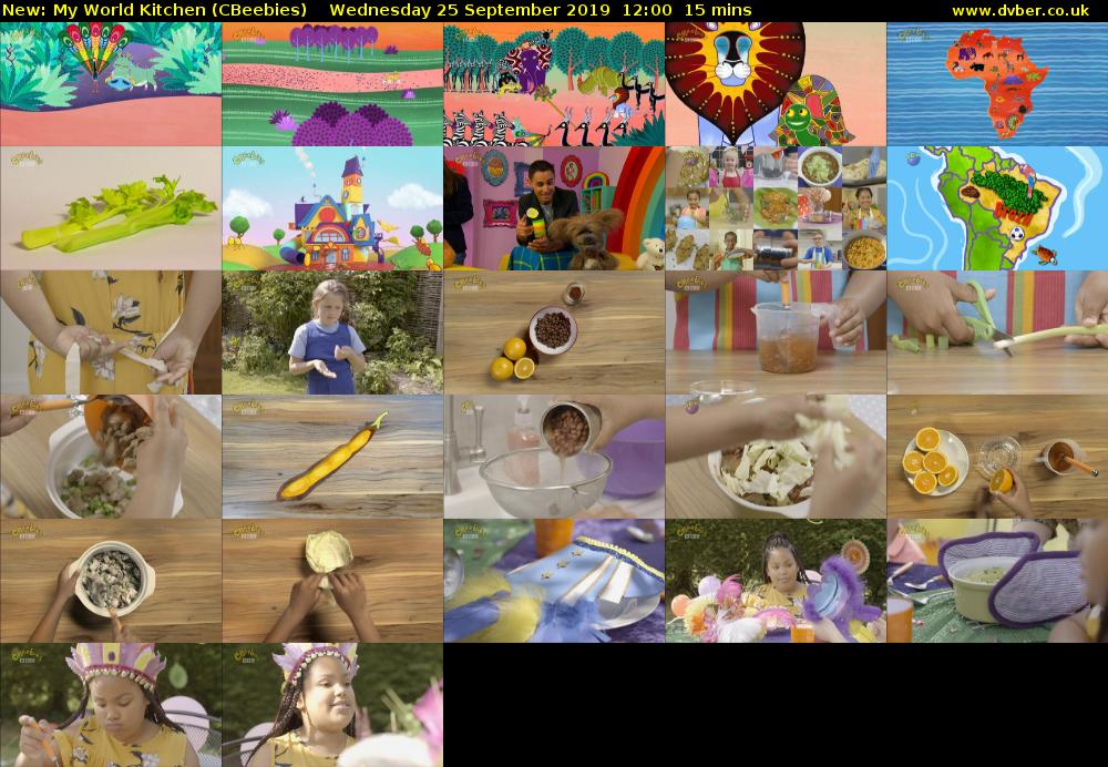 My World Kitchen (CBeebies) - 2019-09-25-1200