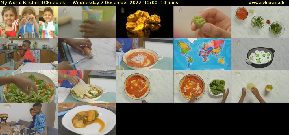 My World Kitchen (CBeebies) - 2022-12-07-1200