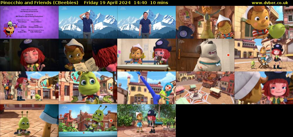 Pinocchio and Friends (CBeebies) Friday 19 April 2024 14:40 - 14:50