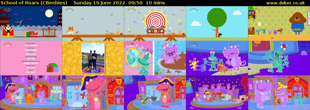 School of Roars (CBeebies) - 2022-06-19-0950