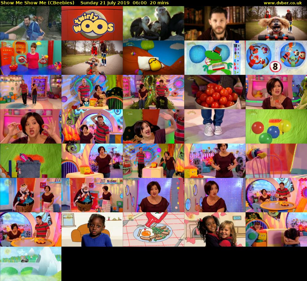 Show Me Show Me (CBeebies) - 2019-07-21-0600