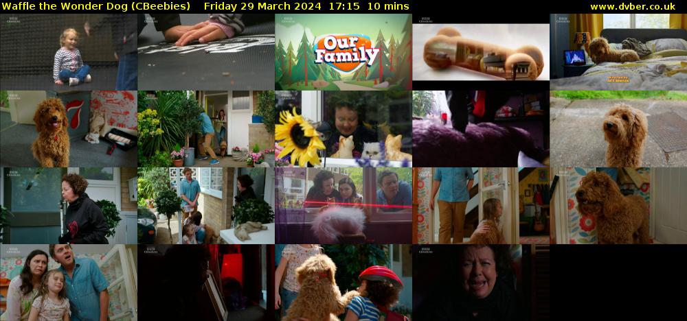 Waffle the Wonder Dog (CBeebies) Friday 29 March 2024 17:15 - 17:25