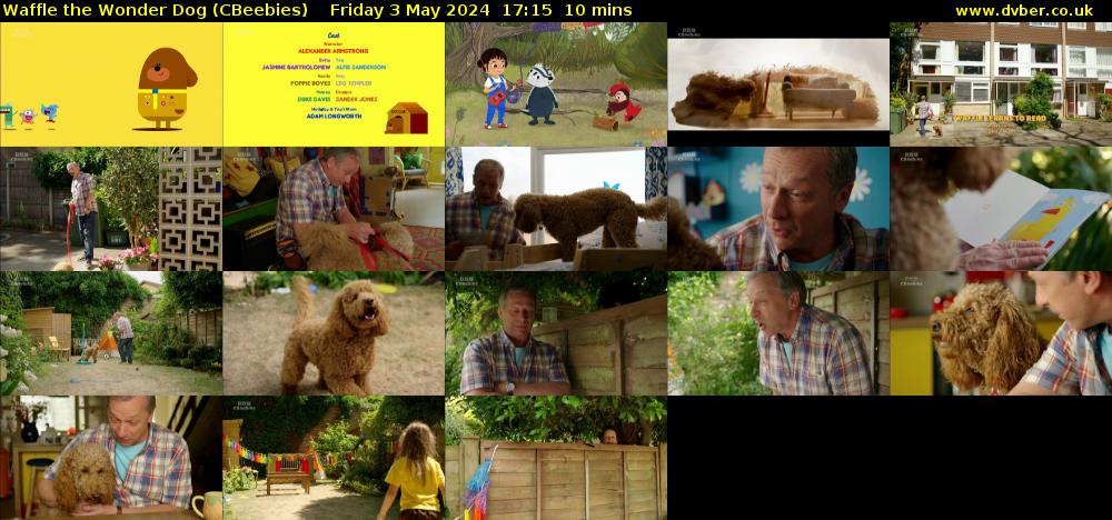 Waffle the Wonder Dog (CBeebies) Friday 3 May 2024 17:15 - 17:25