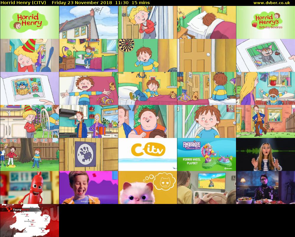 Horrid Henry (CITV) - 2018-11-23-1130