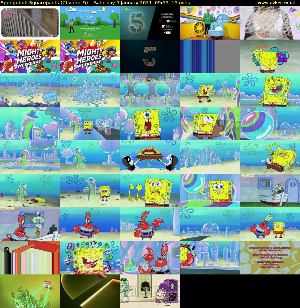 Spongebob Squarepants (Channel 5 HD) - 2021-01-09-0955