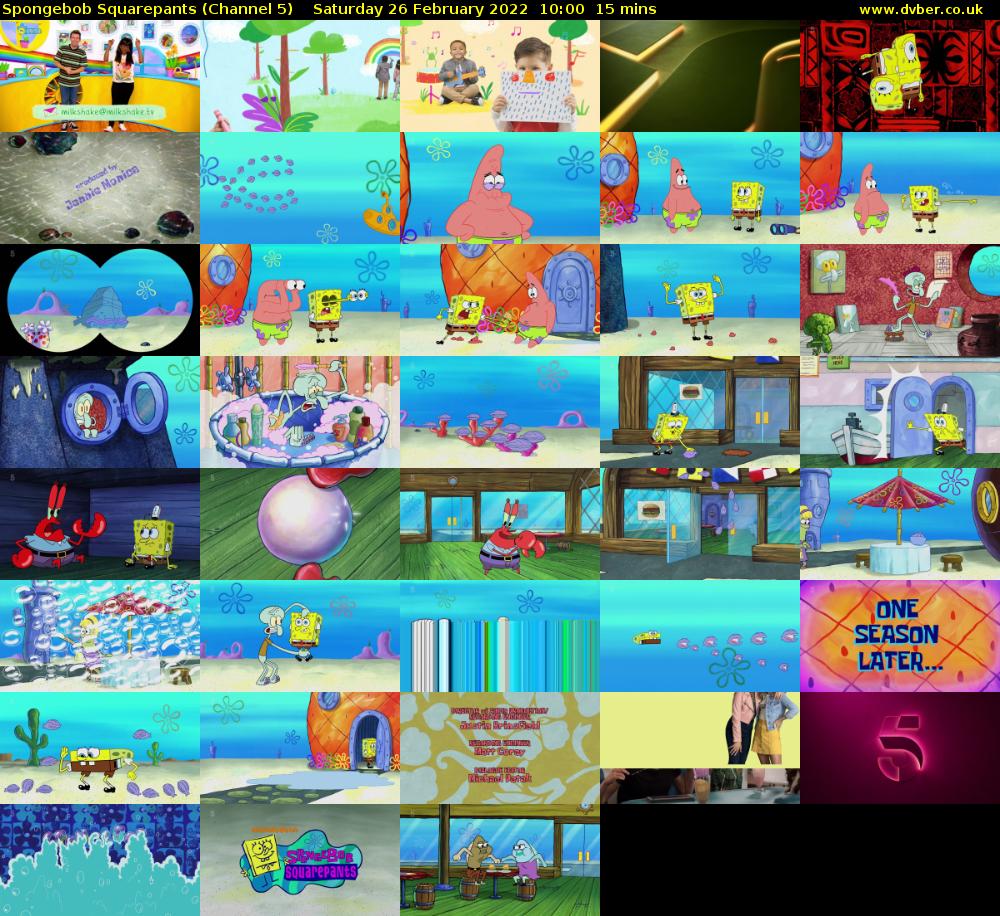 Spongebob Squarepants (Channel 5 HD) - 2022-02-26-1000