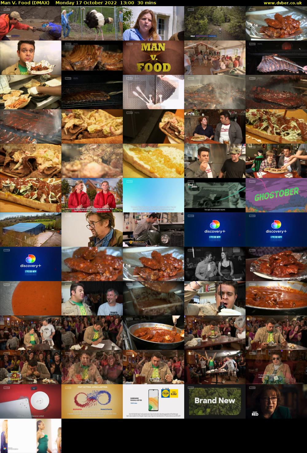 Man V. Food (DMAX) Monday 17 October 2022 13:00 - 13:30