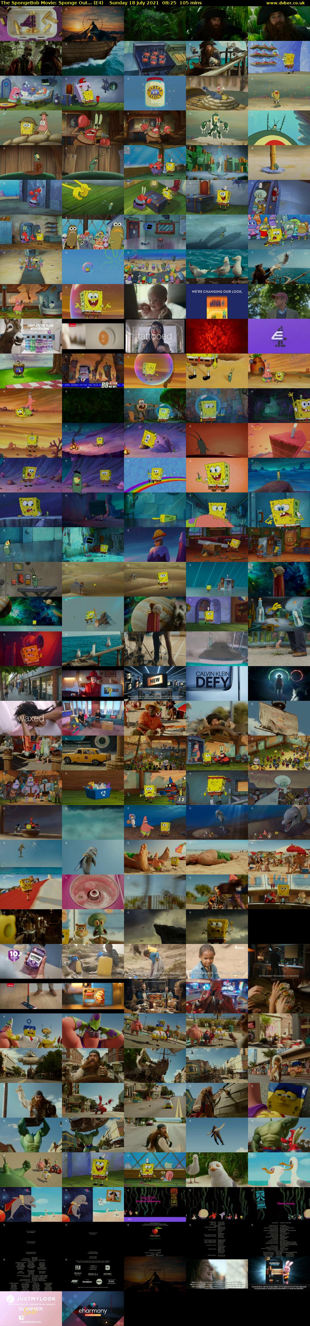The SpongeBob Movie: Sponge Out... (E4) Sunday 18 July 2021 08:25 - 10:10
