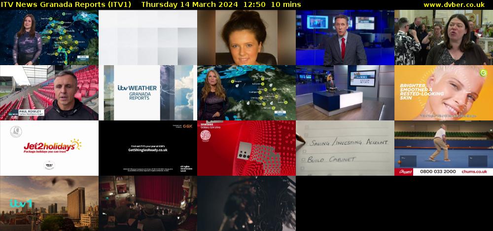 ITV News Granada Reports (ITV1) Thursday 14 March 2024 12:50 - 13:00
