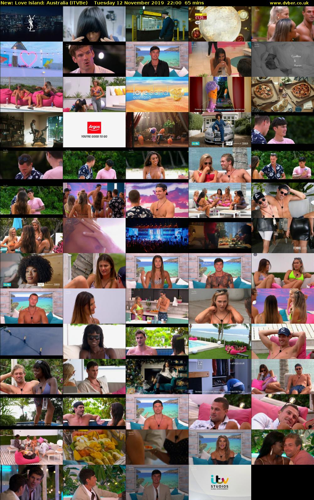 Love Island: Australia (ITVBe) Tuesday 12 November 2019 22:00 - 23:05