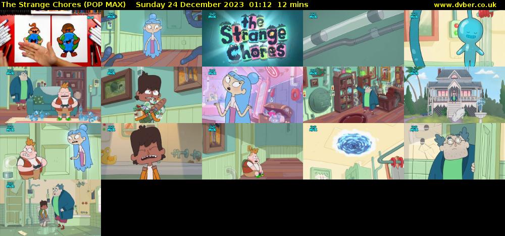 The Strange Chores (POP MAX) Sunday 24 December 2023 01:12 - 01:24