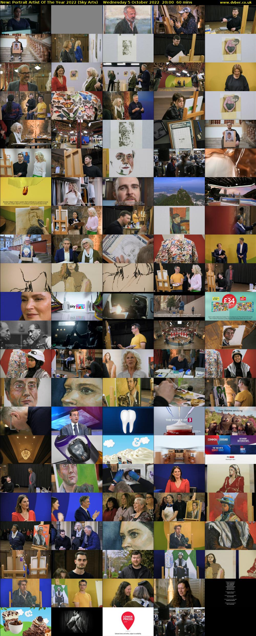 Portrait Artist Of The Year 2022 (Sky Arts) Wednesday 5 October 2022 20:00 - 21:00