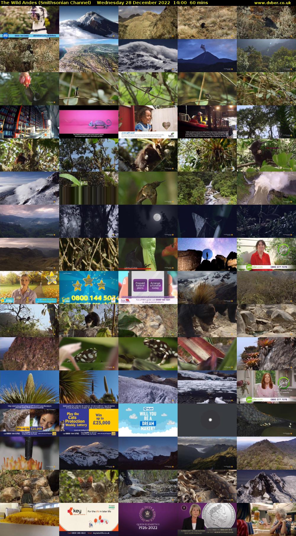 The Wild Andes (Smithsonian Channel) Wednesday 28 December 2022 14:00 - 15:00