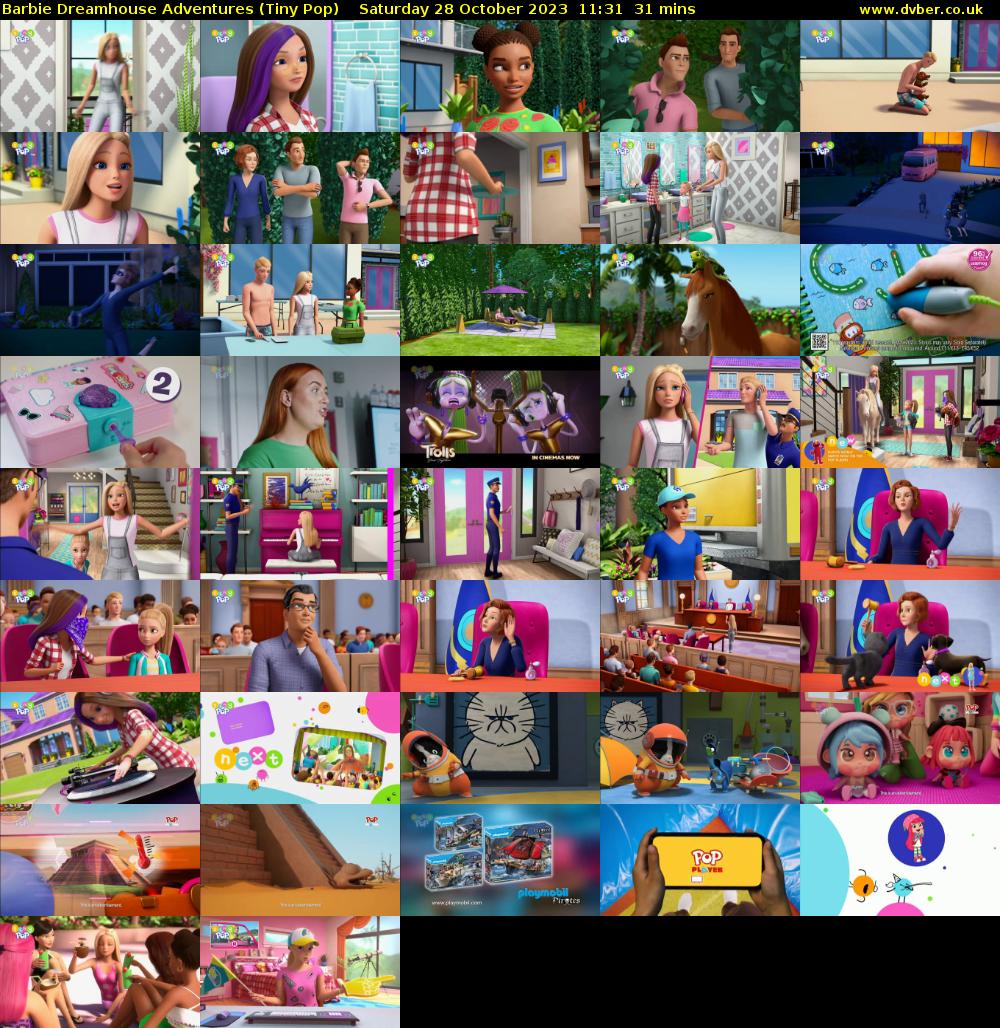 Barbie Dreamhouse Adventures (Tiny Pop) Saturday 28 October 2023 11:31 - 12:02