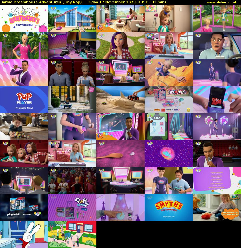 Barbie Dreamhouse Adventures (Tiny Pop) Friday 17 November 2023 18:31 - 19:02